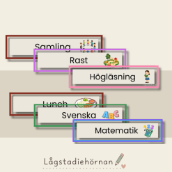 Bildstöd - Dagens schema