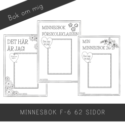 Stor minnesbok för klassen eller eleverna