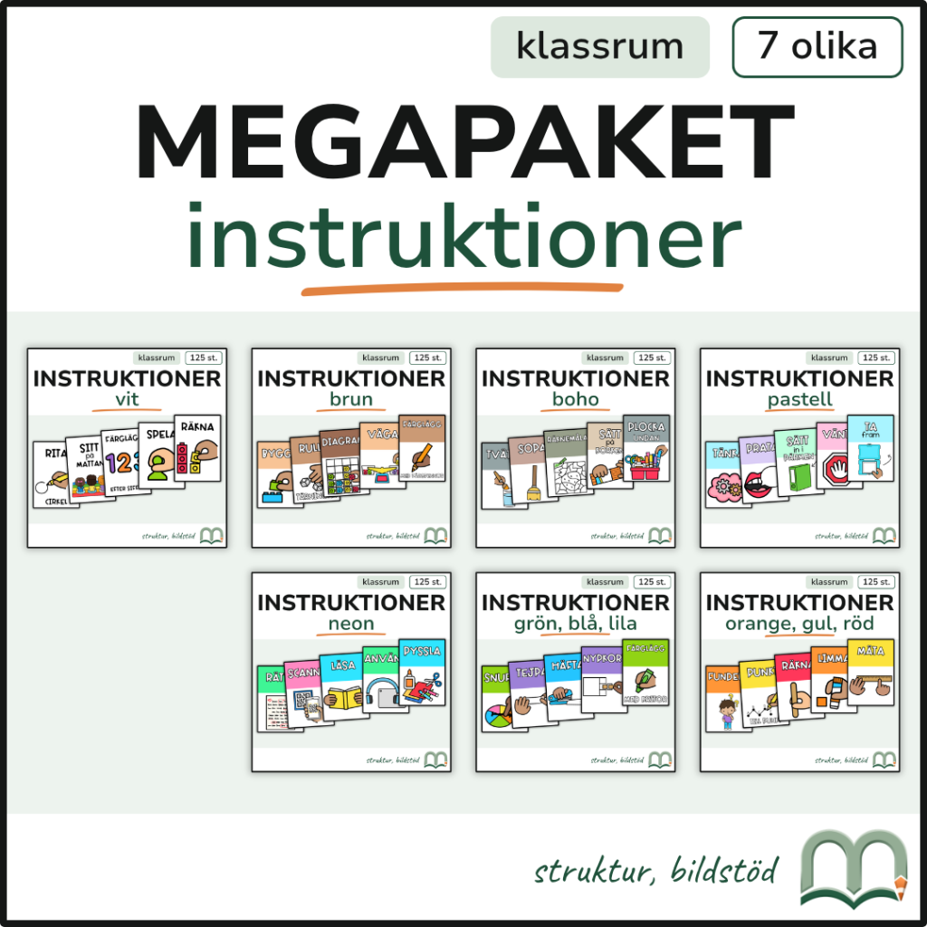 Megapaket – Instruktionskort