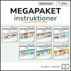 Megapaket - Instruktionskort