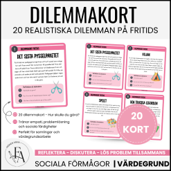 Dilemmakort på fritids – 20 vardagssituationer som skapar viktiga samtal