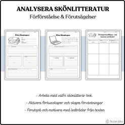 Analysera skönlitteratur – Förförståelse & förutsägelser