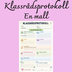 Klassrådsprotokoll för låg- och mellanstadiet