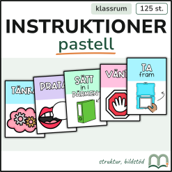 Instruktionskort - Pastell