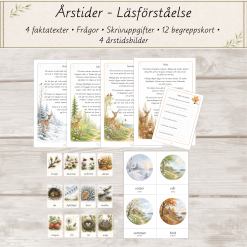 Montessori – Läsförståelse | Årstider | Månader | Begrepp