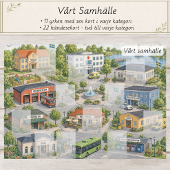 Vårt Samhälle – Montessoriinspirerat material om yrken, arbetsplatser och samhällsfunktioner