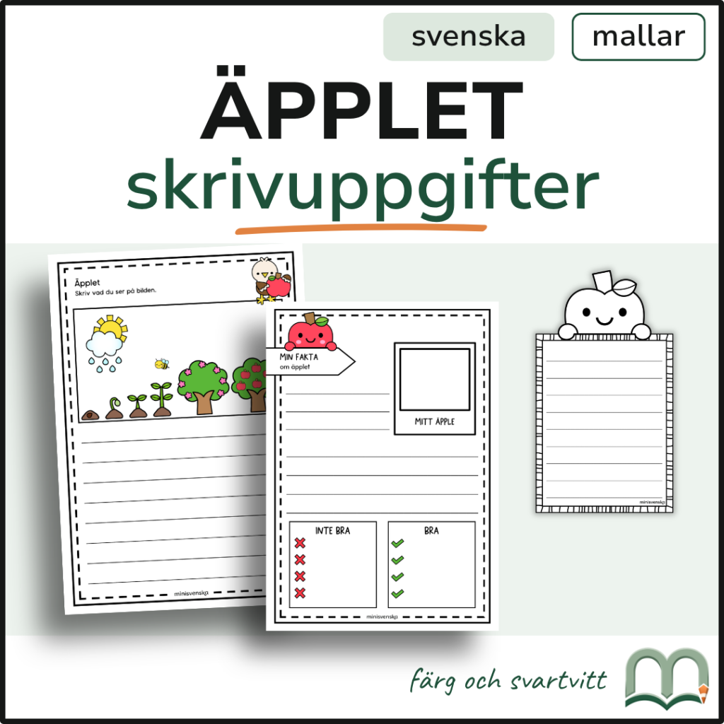 Äpplet – Skrivuppgifter