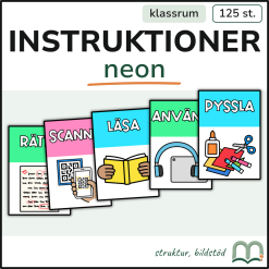 Instruktionskort - Neon