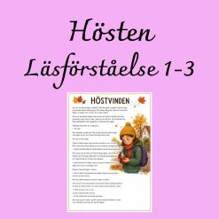 Höstvinden – läsförståelse med progression | Åk 1–3