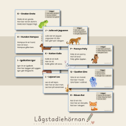 📚 Läsförståelsekort – Del 1