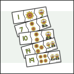 Pussel - Solrosor 0-20