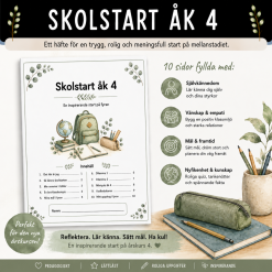 Skolstart åk 4, häfte med 10 sidor