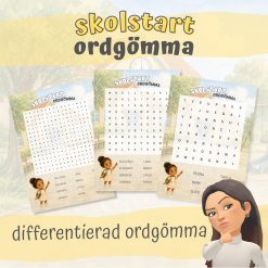 SKOLSTART differentierad ordgömma