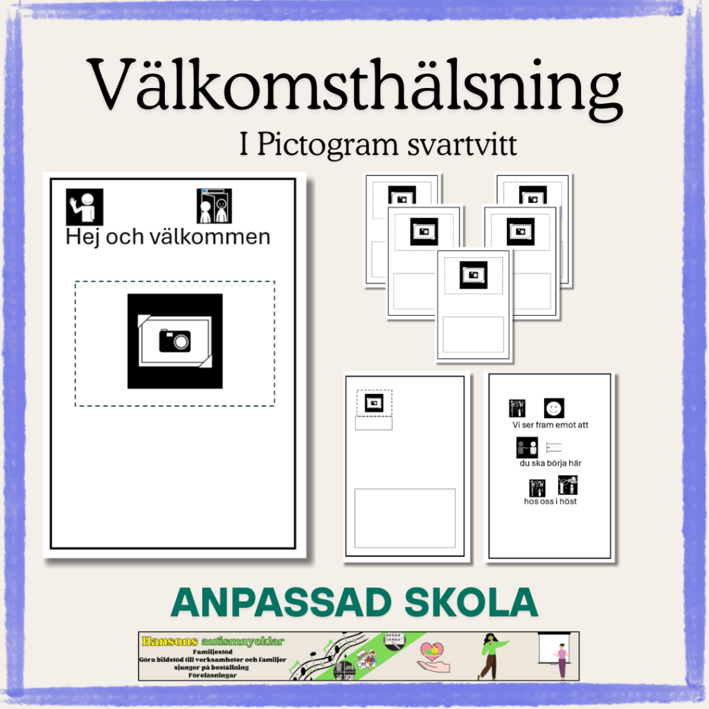 Välkomsthälsning i en bok