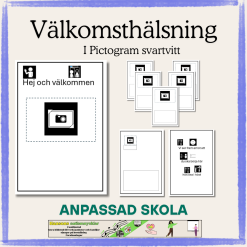 Välkomsthälsning i en bok
