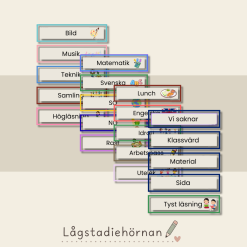 Bildstöd - Dagens schema