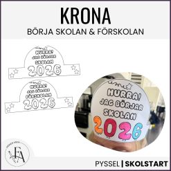 Börja skolan / förskolan - krona