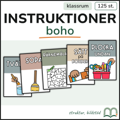 Instruktionskort - Boho