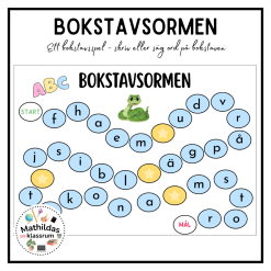 Bokstavsormen - ett bokstavsspel