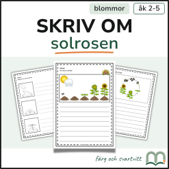 Skriv om solrosen
