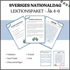Sveriges nationaldag - Lektionspaket & Läsförståelse | Åk 4-6