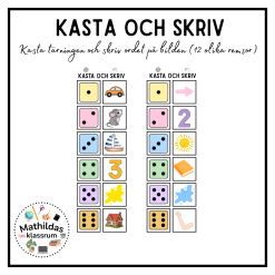 Kasta och skriv