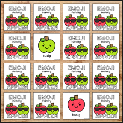 Memory - Emoji med äpplen