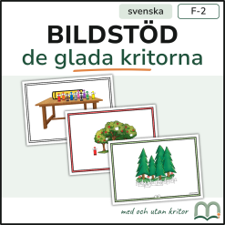 De glada kritorna - Bildstöd