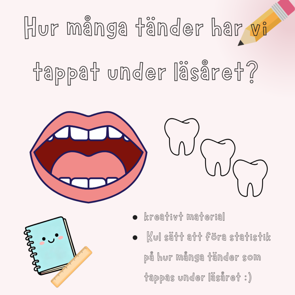 Hur många tänder har vi tappat?