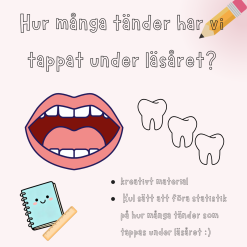 Hur många tänder har vi tappat?