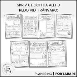 Vikariehäfte med sju vikarieuppgifter