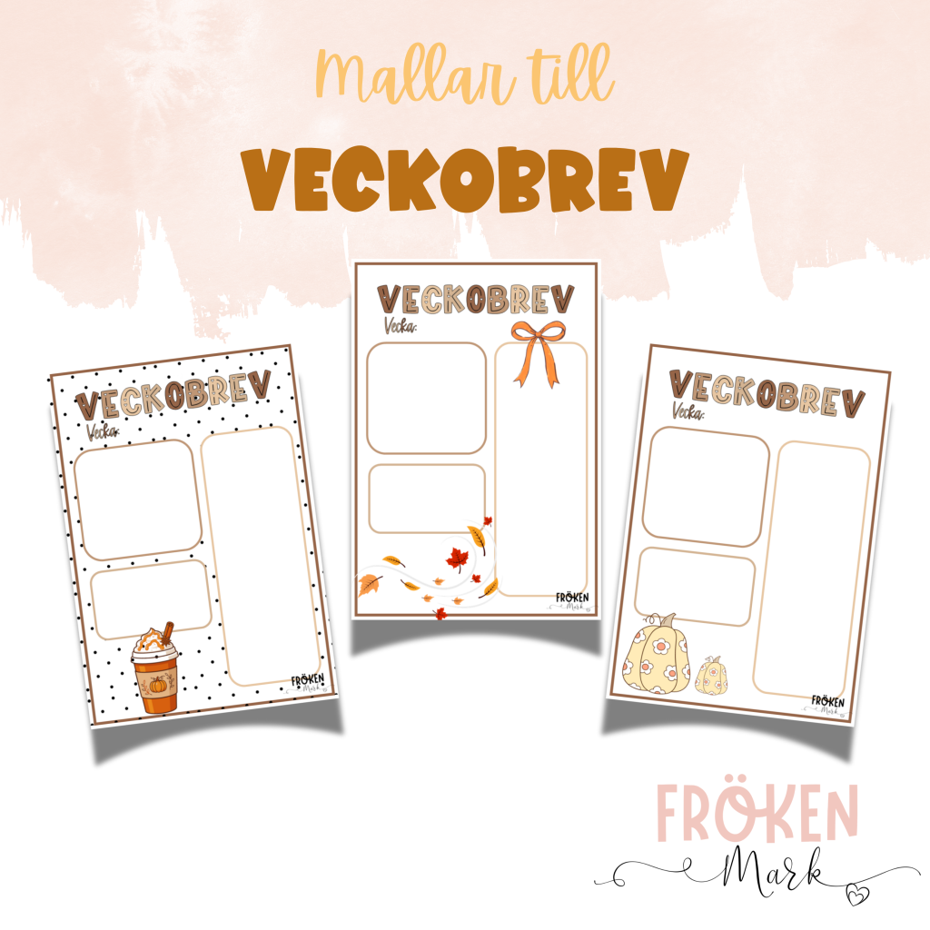 Veckobrevsmallar – Höst