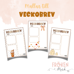 Veckobrevsmallar - Höst