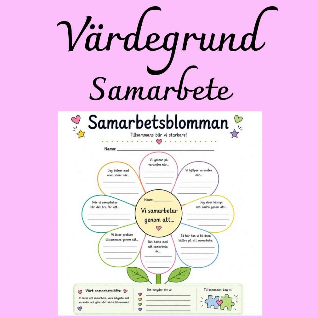 Samarbetsblomman – Värdegrundsövning som stärker samarbete | F–6