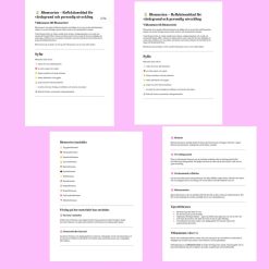 Blomsterserien – Komplett värdegrundsmaterial med 12 reflektionsblad | F–6