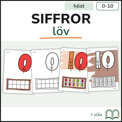 Siffror - Höstlöv