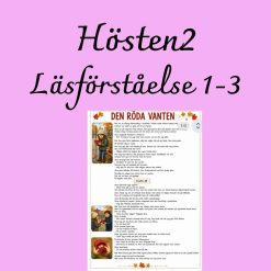 Den röda vanten – höstlig läsförståelse för åk 1–3