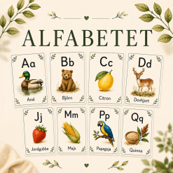 Alfabetet till vägg