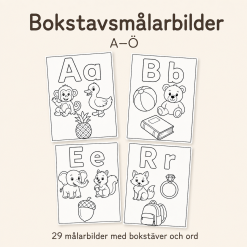 Alfabet målarbok