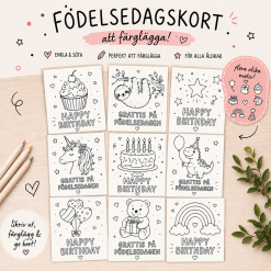 Målarbilder till födelsedagar
