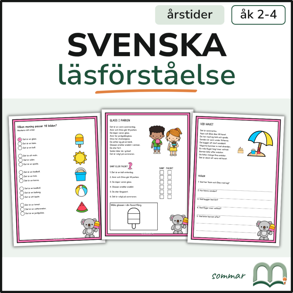 Läsförståelse – Sommar