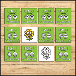 Memory - Emoji med solrosor