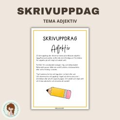 23 skrivuppdrag - adjektiv