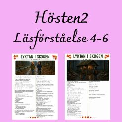Lyktan i skogen – spännande läsförståelse om hösten för mellanstadiet