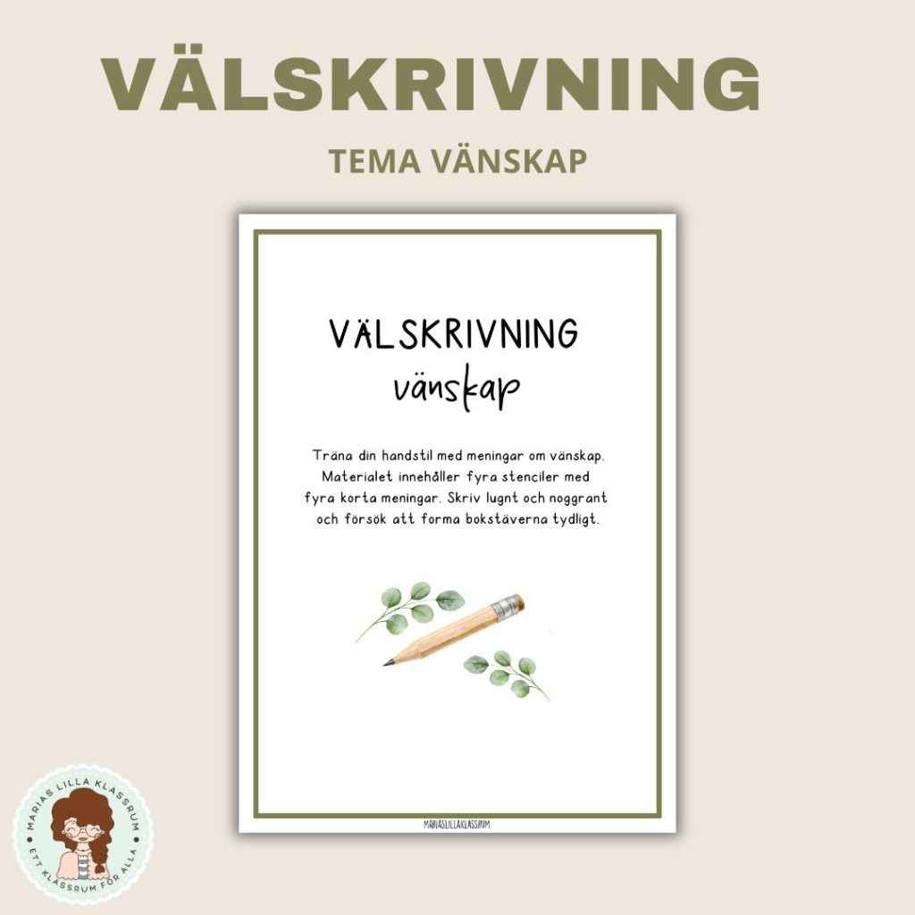 Välskrivning – vänskap