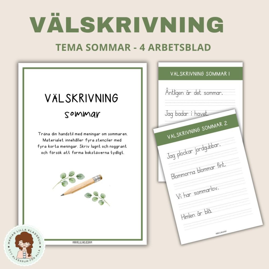 Välskrivning meningar – sommar