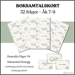 Boksamtalskort - 32 frågor - Åk 7-9