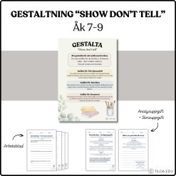 Gestaltning - Utveckla skrivande, årskurs 7-9