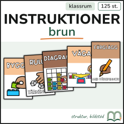 Instruktionskort - Brun