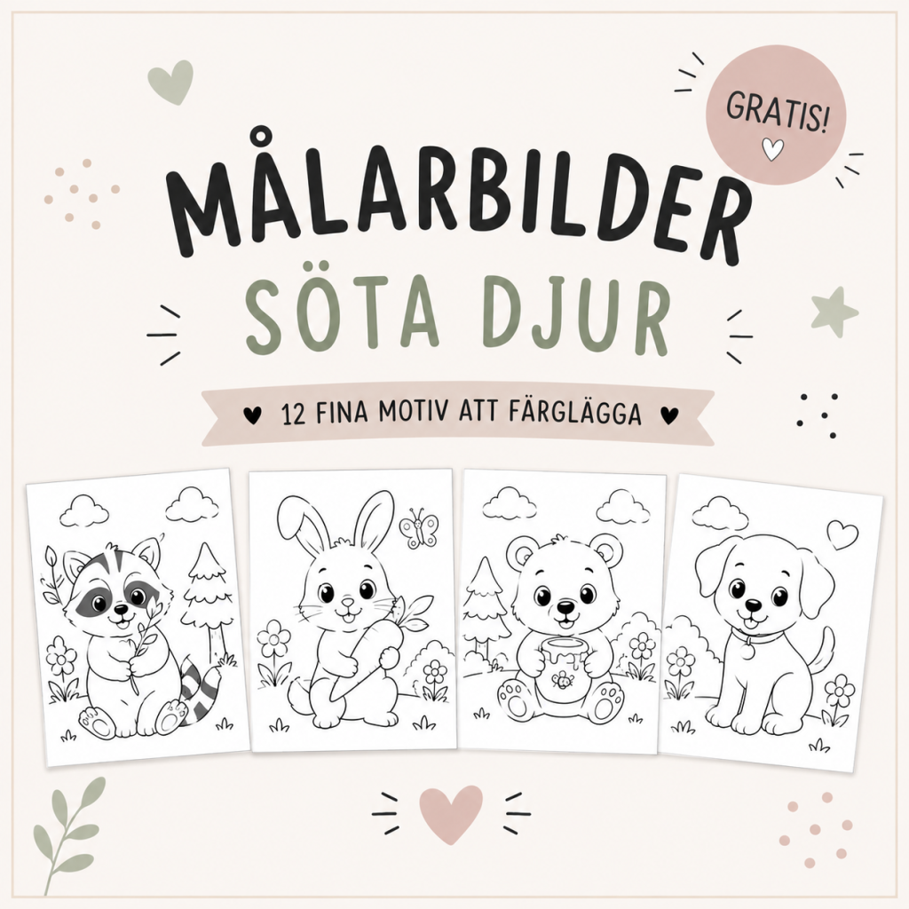 Målarbilder tema: djur